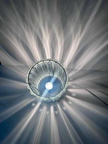 Tahari Home Fluted Crystal Table Lamp
