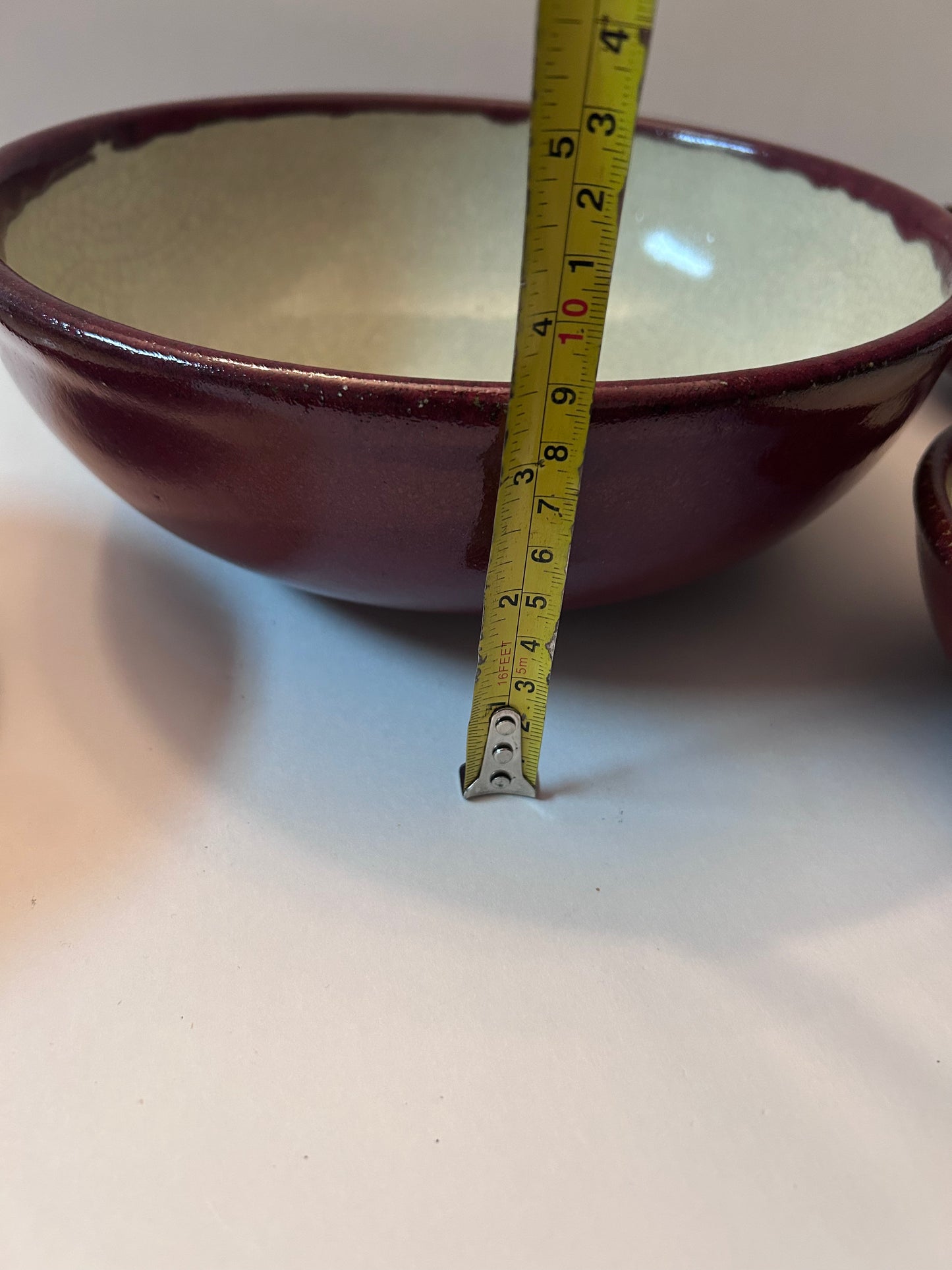 Pier 1 “Crackle Collection”Ceramic Bowls Set of 4 (1 Serving Bowl, 3 Cereal Bowls) Pier 1