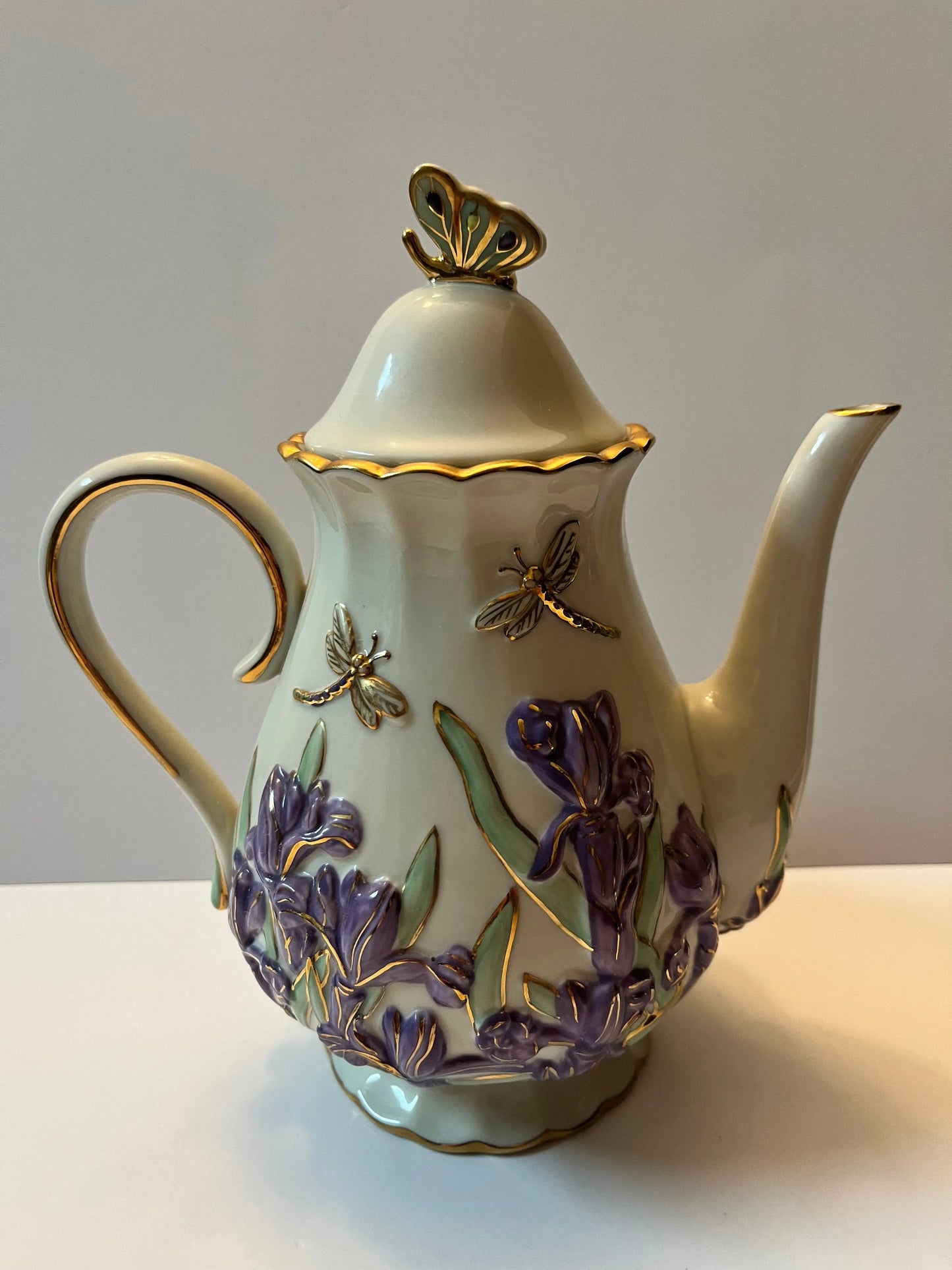 Lenox Springtime Splendor Teapot - Finest Antique