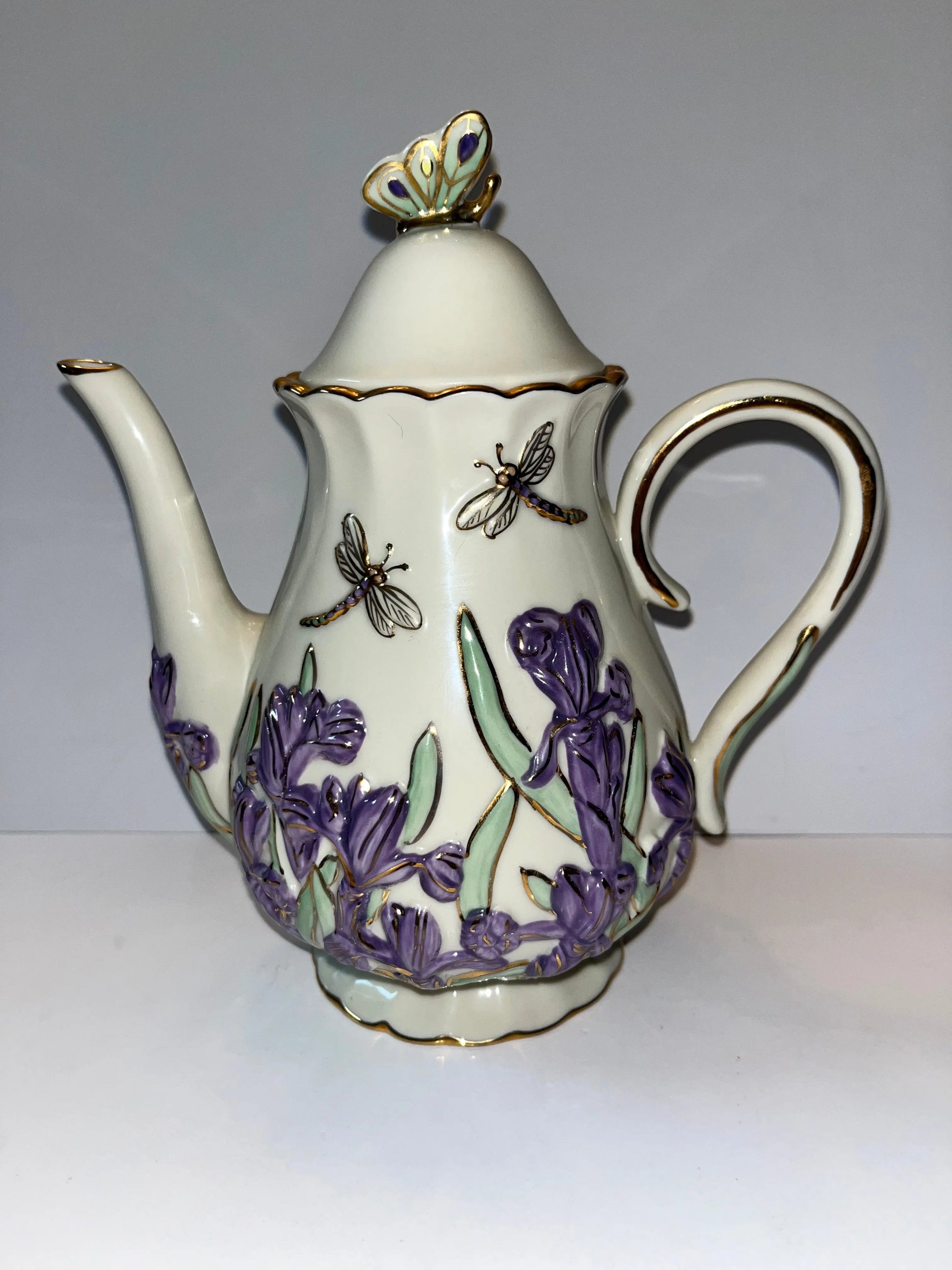 Lenox Springtime Splendor Teapot - Finest Antique