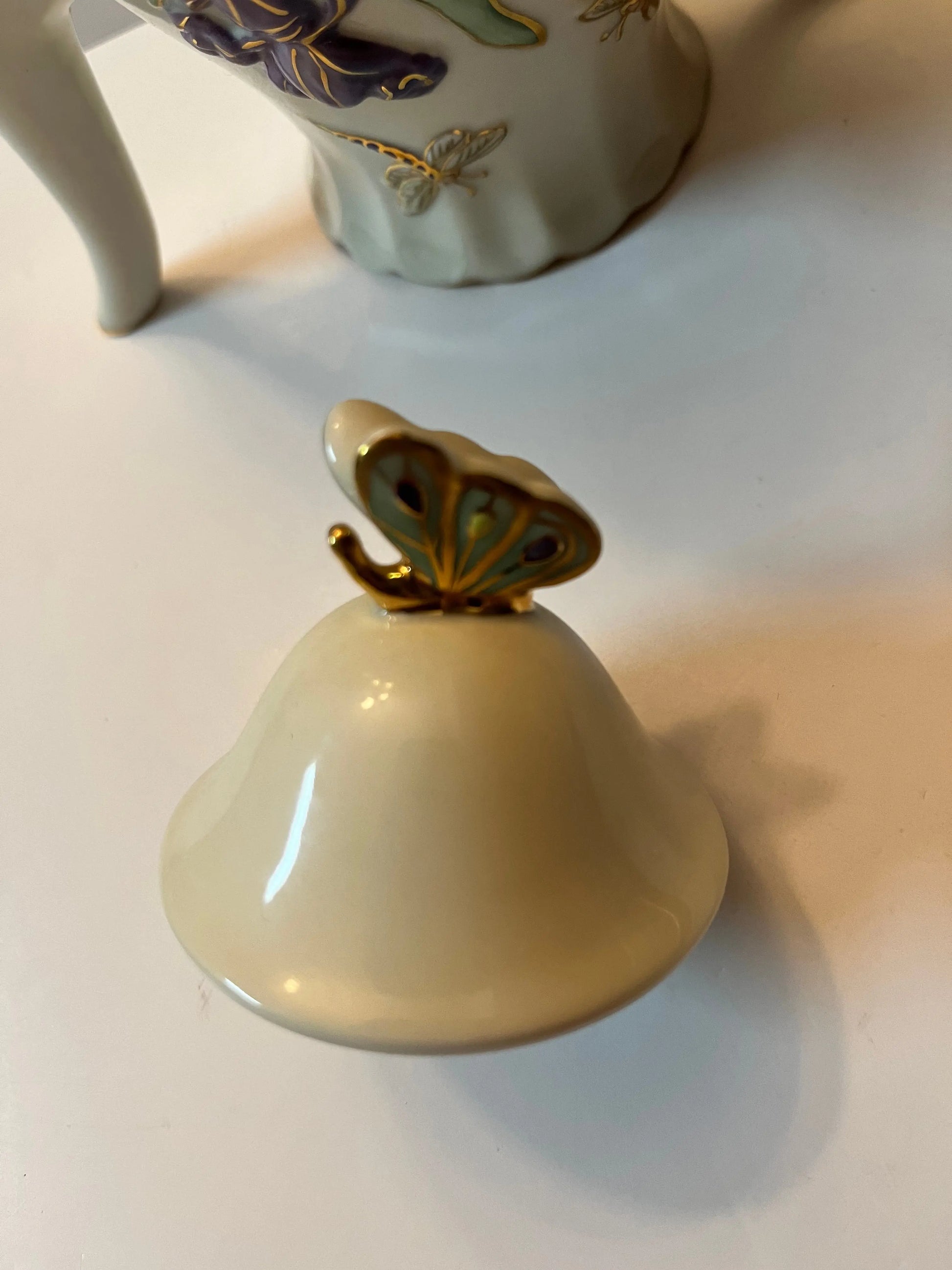 Lenox Springtime Splendor Teapot - Finest Antique