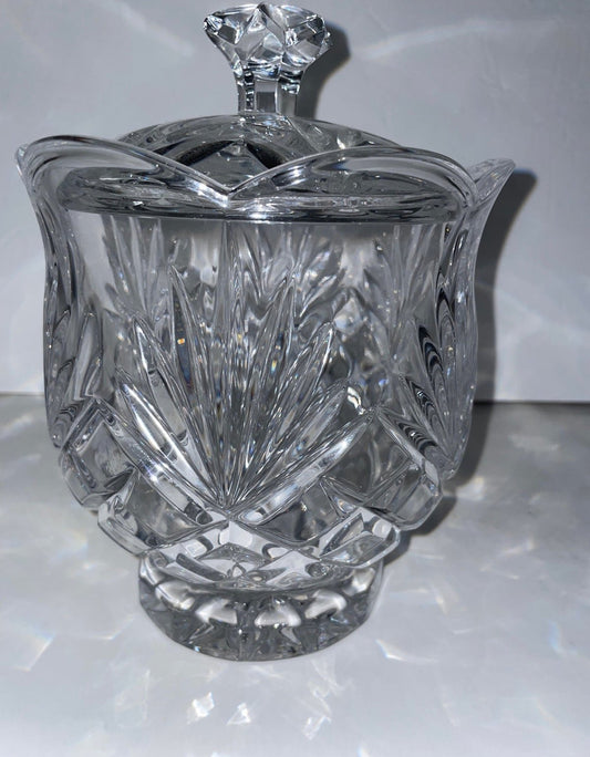 Noritake Hampton Hall Crystal Biscuit Barrel - Finest Antique