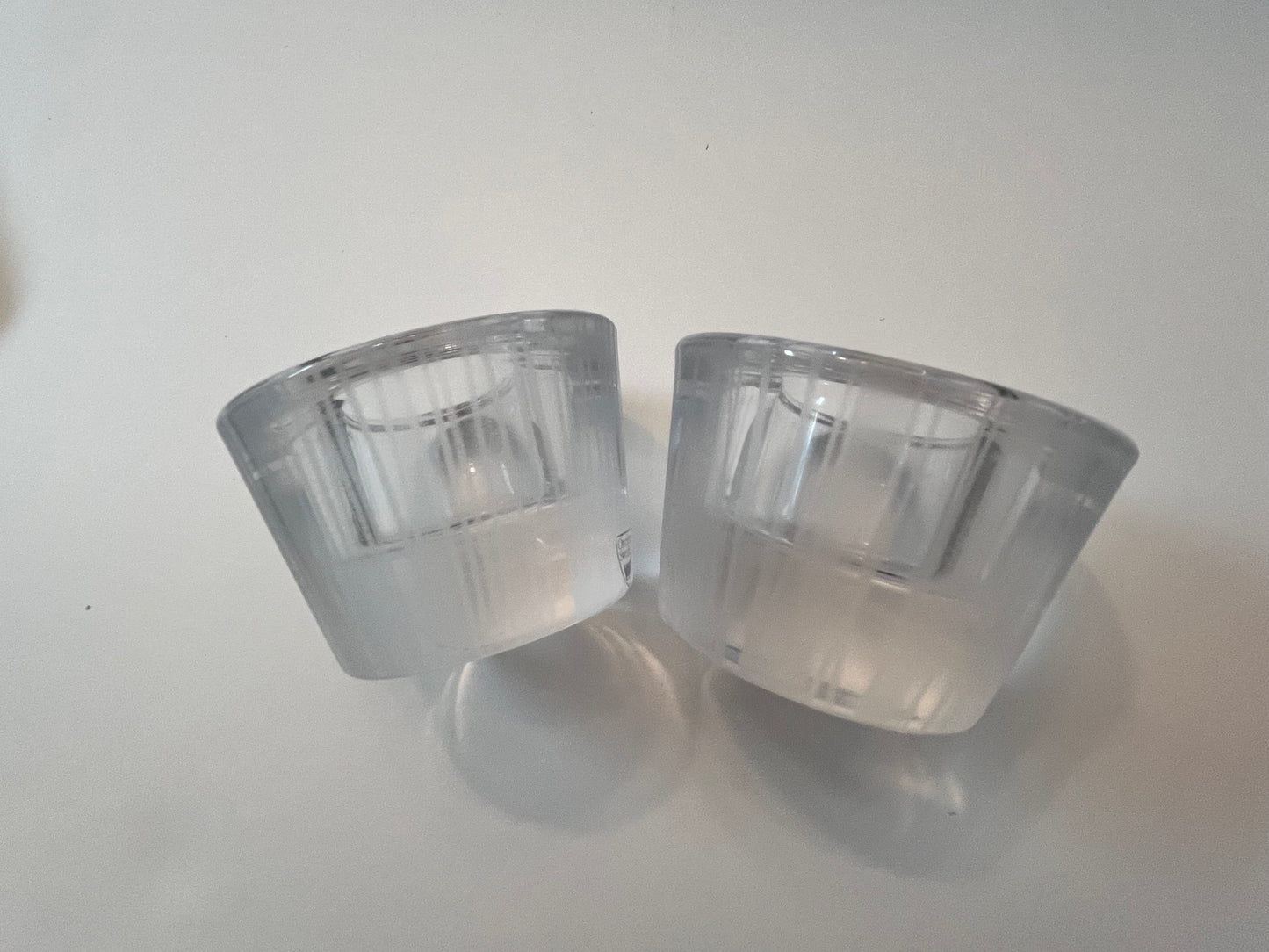 Orrefors Sweden Slowfox Votive Candle Holders - Finest Antique