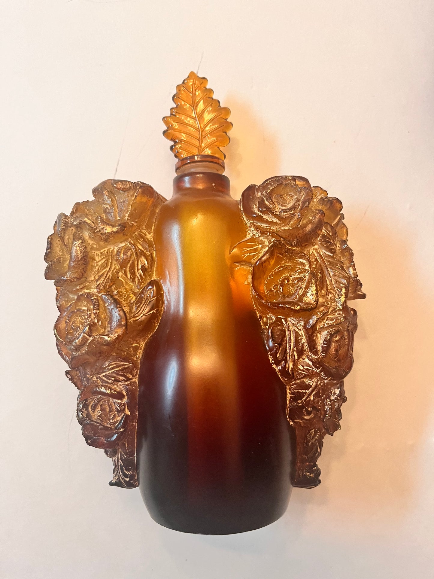 Vintage Amber Glass Perfume Bottles and Burner Set - Finest Antique