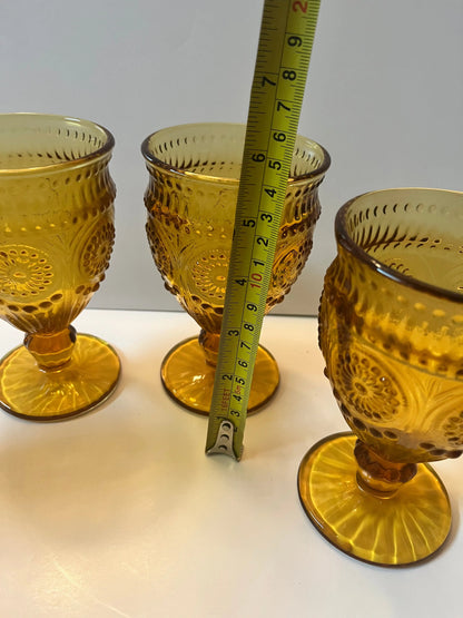 Vintage Amber Indiana Glass Set - Finest Antique