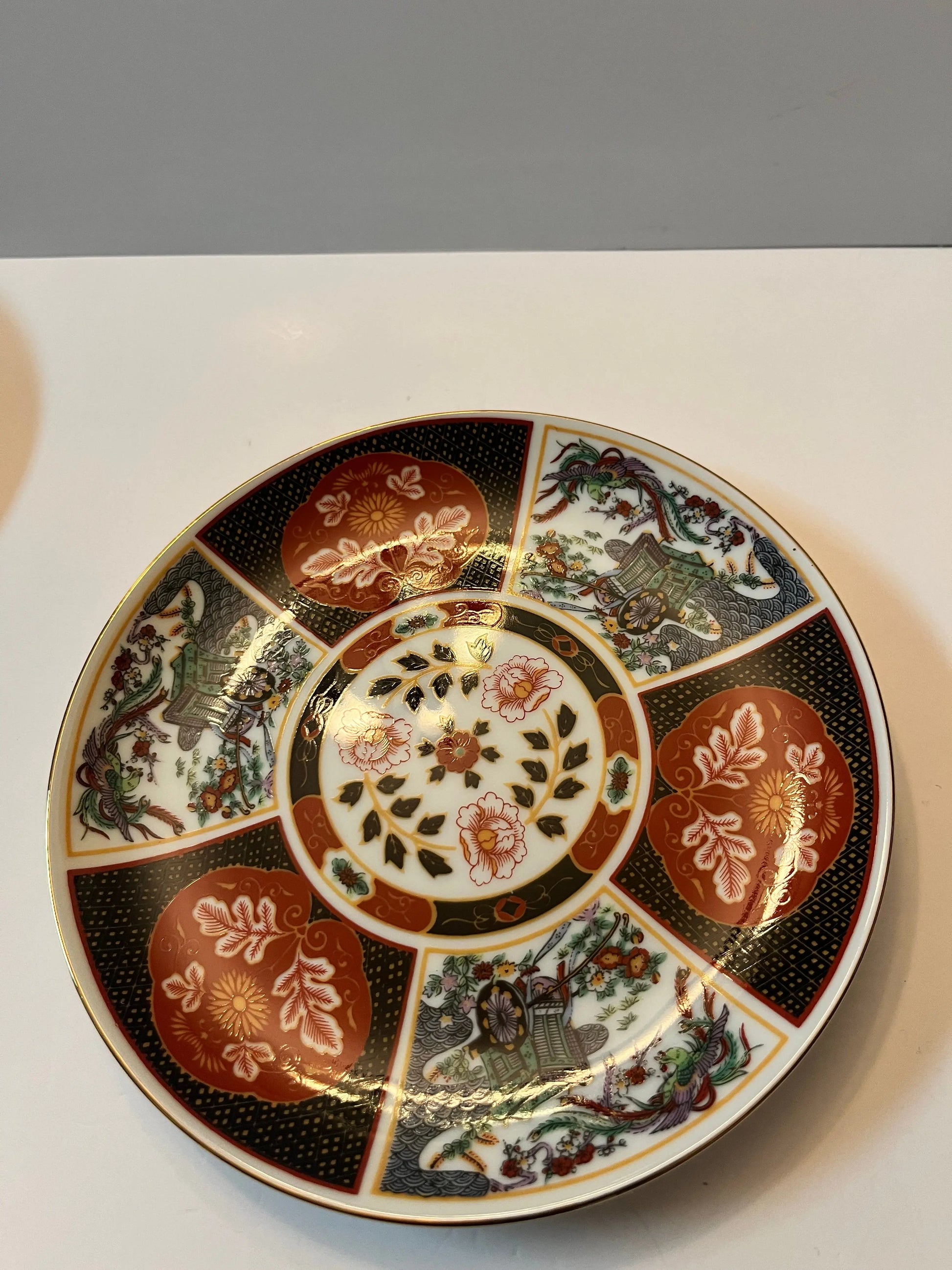 Vintage Japanese Imari-Inspired Porcelain Plates - Finest Antique