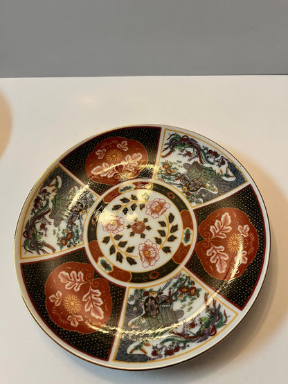 Vintage Japanese Imari-Inspired Porcelain Plates - Finest Antique