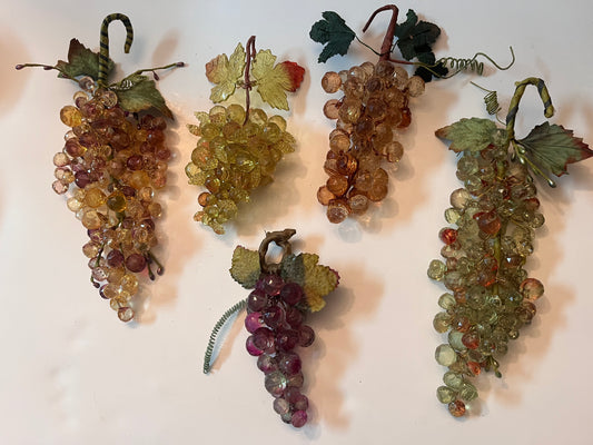 Vintage Lucite Grape Clusters - Finest Antique