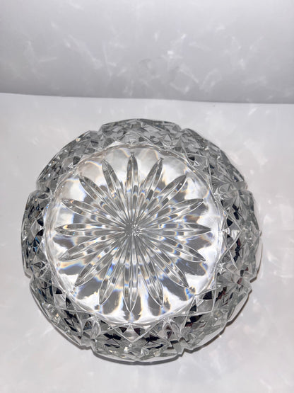 Vintage Poland Fifth Avenue Crystal Diamond Cut Bowl - Finest Antique