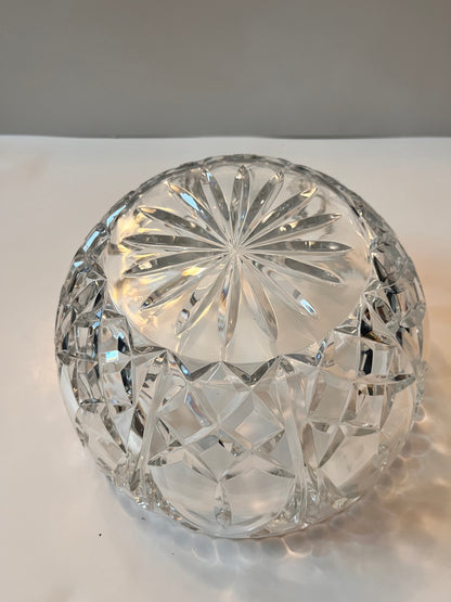 Vintage Poland Fifth Avenue Crystal Diamond Cut Bowl - Finest Antique