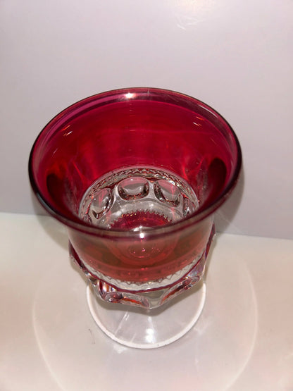 Vintage Ruby Glass Stemware Goblets - Finest Antique