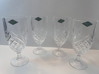 Vintage Shannon Leaded Crystal Designs of Ireland Goblets - Finest Antique