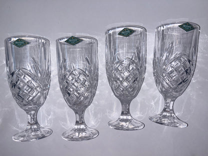 Vintage Shannon Leaded Crystal Designs of Ireland Goblets - Finest Antique