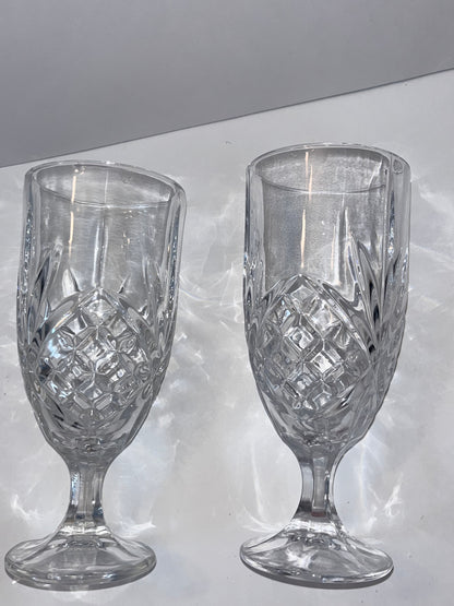 Vintage Shannon by Godinger Crystal Drinking Goblets - Finest Antique