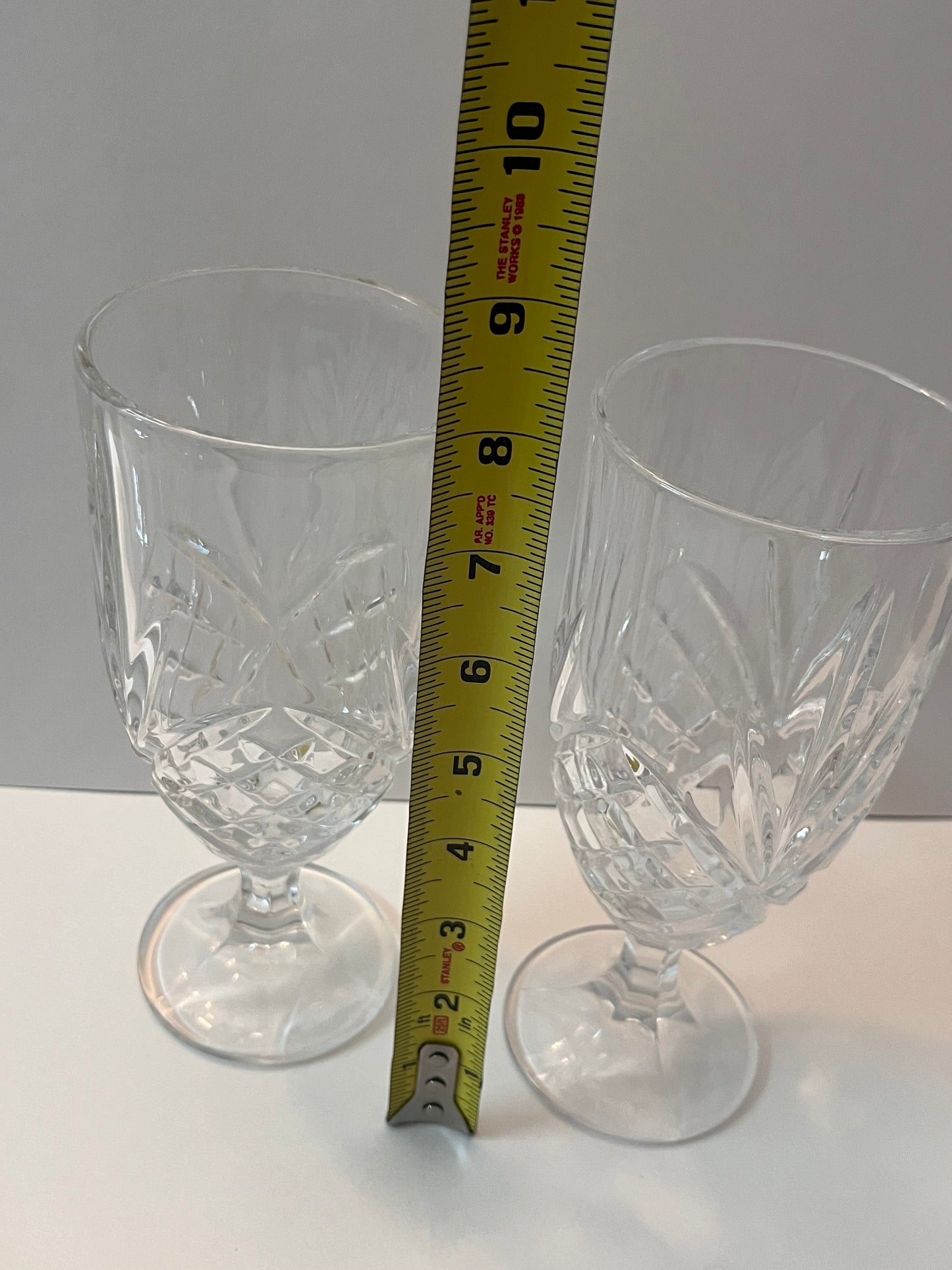 Vintage Shannon by Godinger Crystal Drinking Goblets - Finest Antique