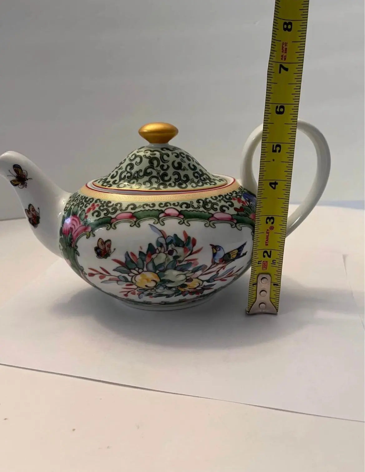 Vintage Williams Sonoma Famille Rose Teapot - Finest Antique