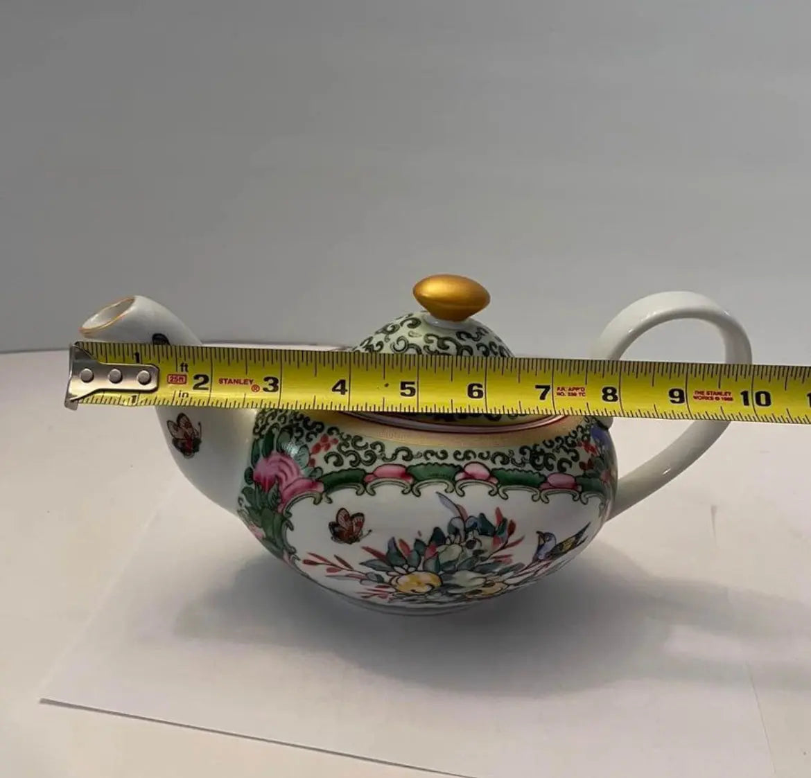 Vintage Williams Sonoma Famille Rose Teapot - Finest Antique