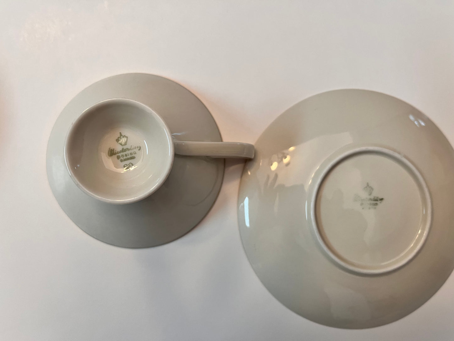 Vintage Winterling Roslau Bavaria Porcelain Teacup and Saucer Set - Finest Antique