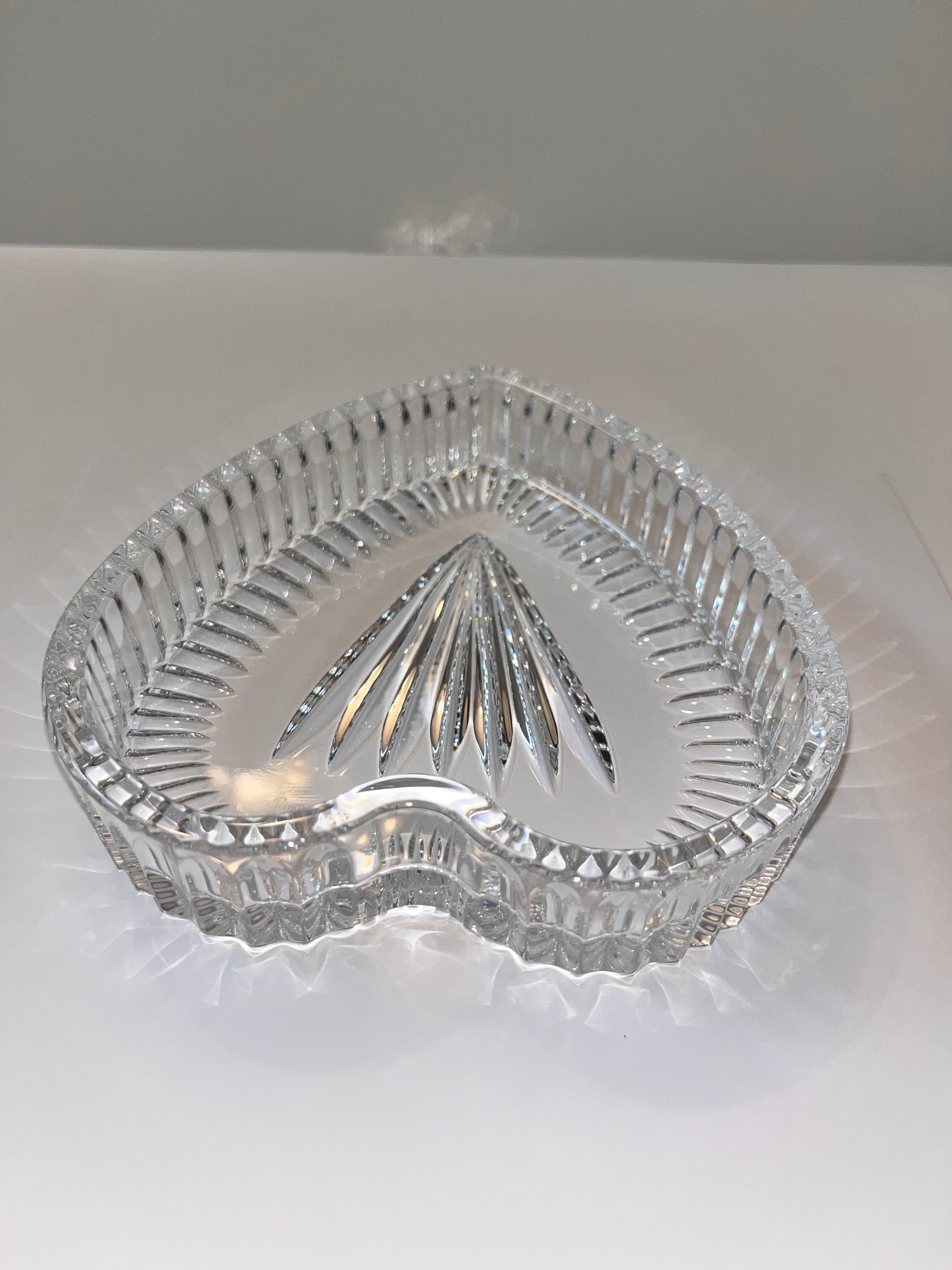 Waterford Crystal Heart-Shaped Trinket Dish - Finest Antique