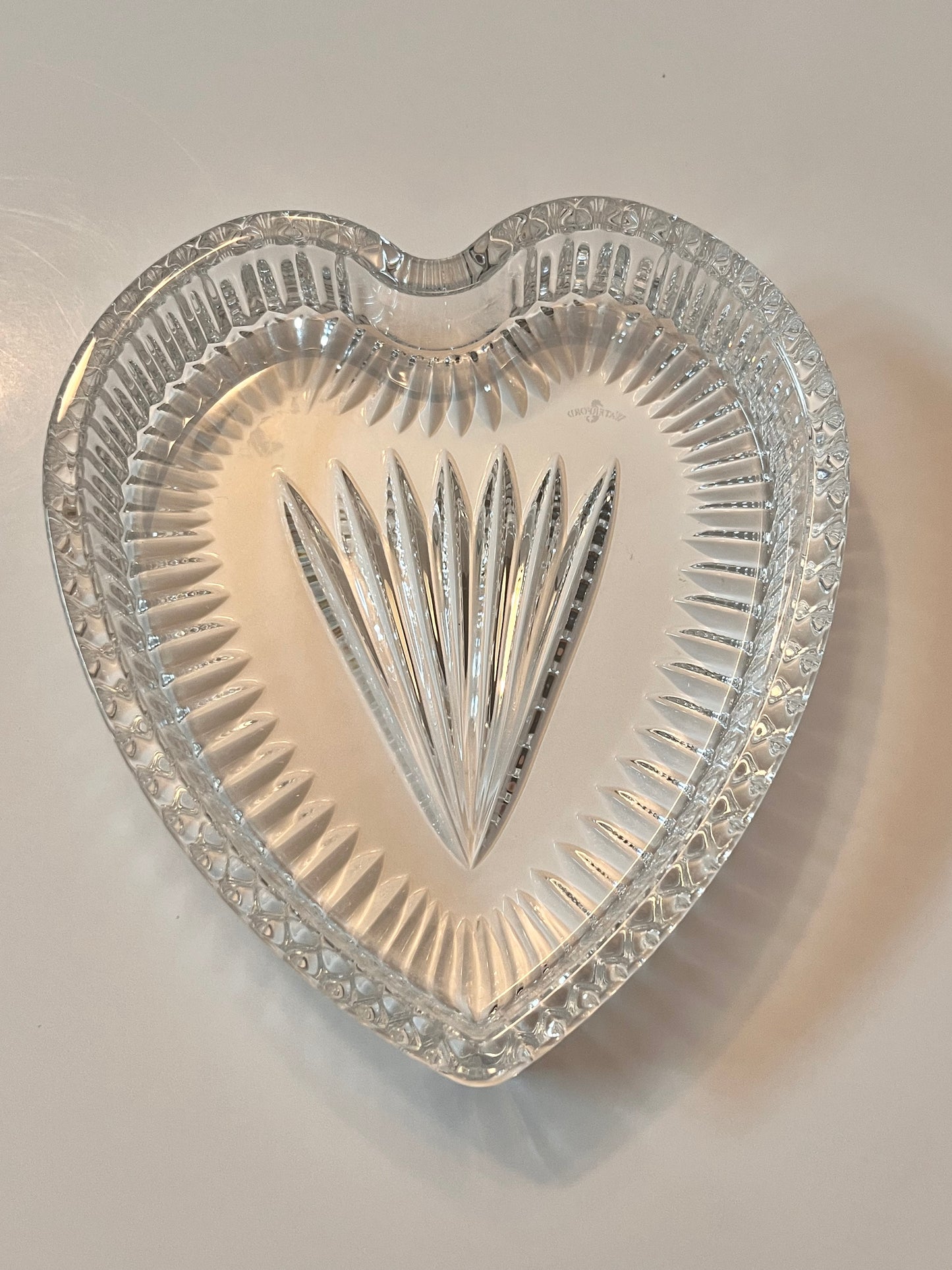 Waterford Crystal Heart-Shaped Trinket Dish - Finest Antique