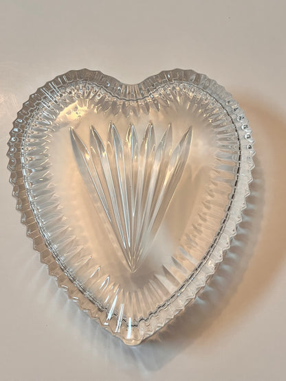 Waterford Crystal Heart-Shaped Trinket Dish - Finest Antique