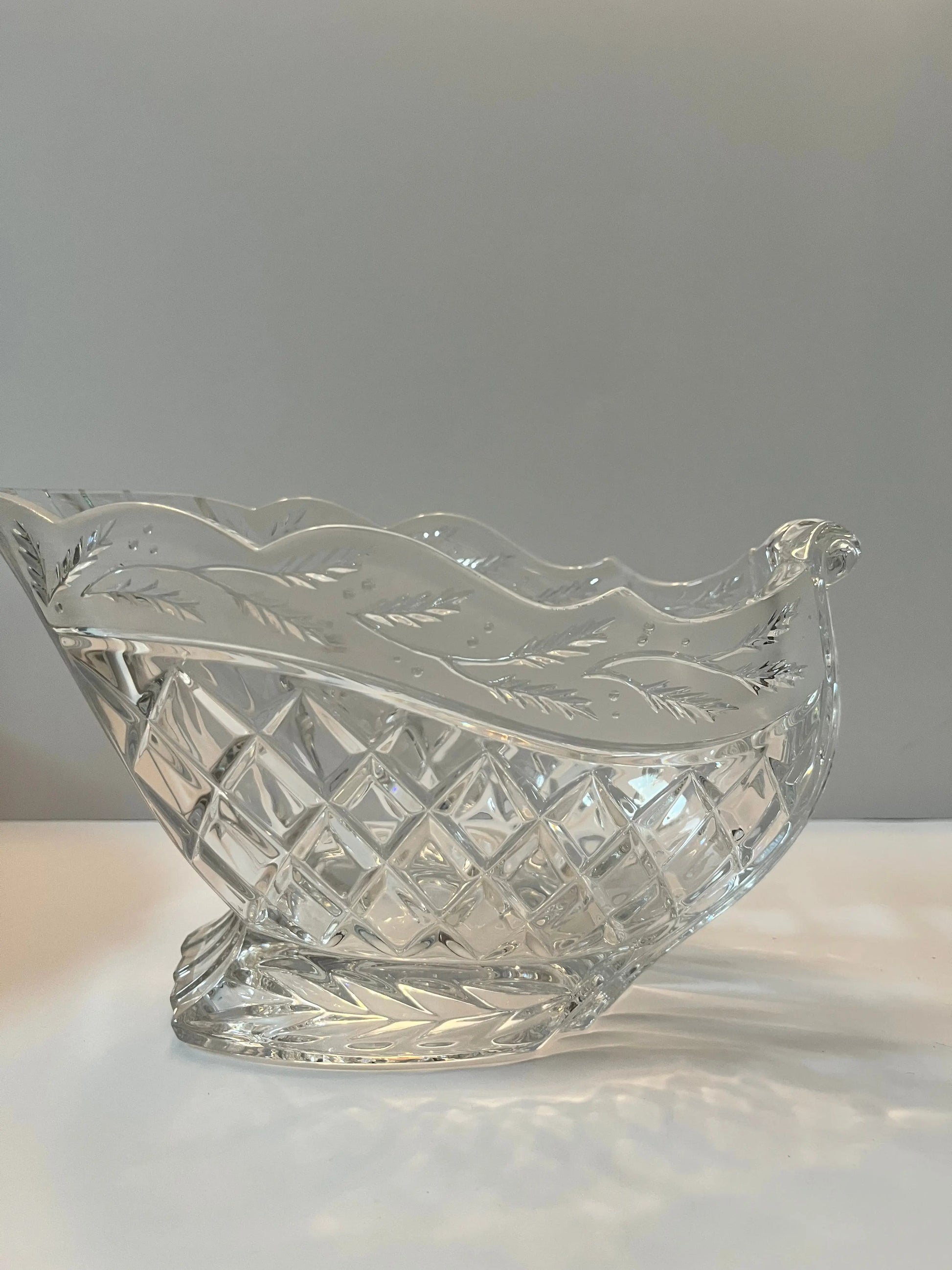 Waterford Marquis Holiday Sleigh Crystal Bowl - Finest Antique