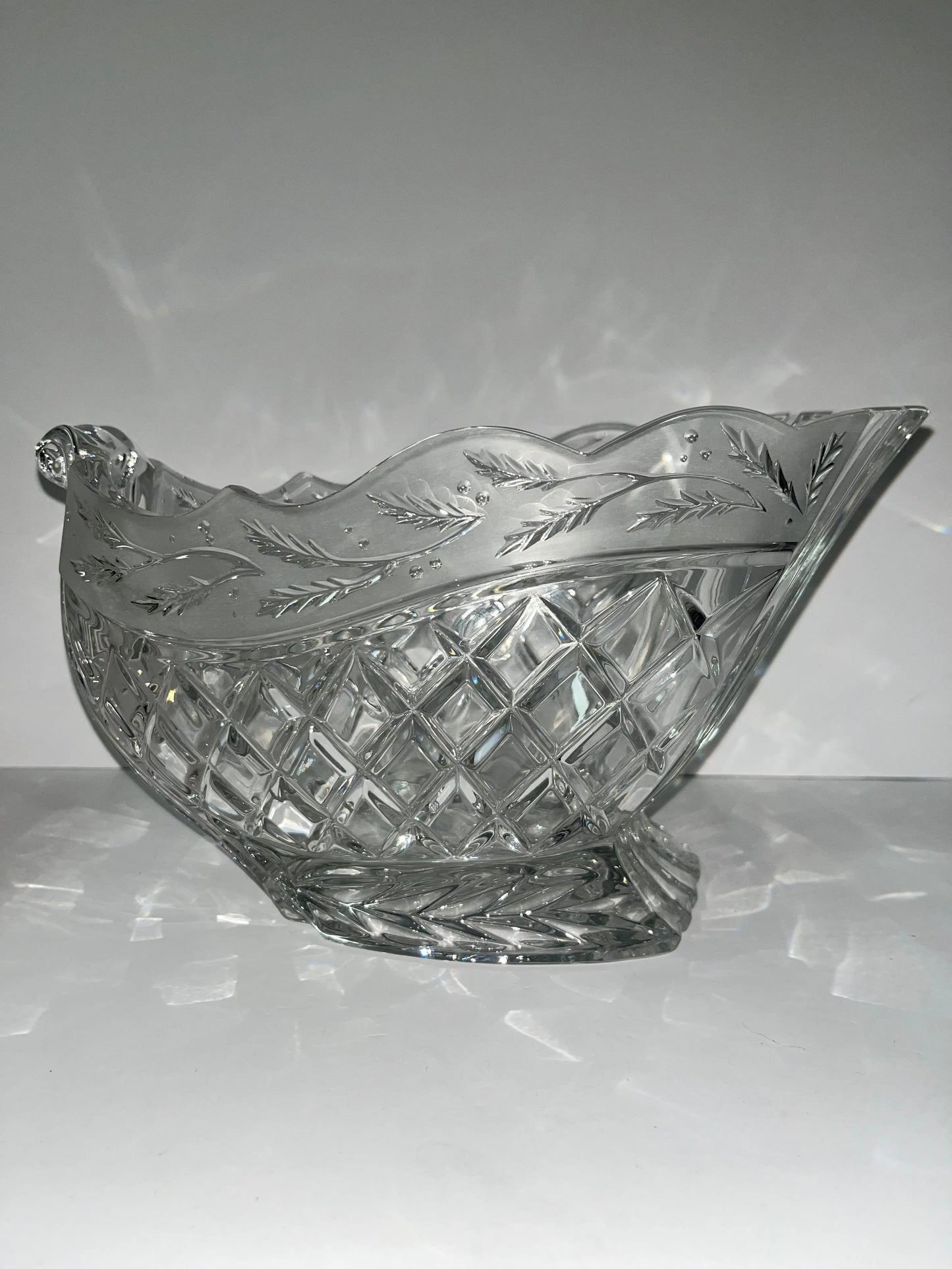 Waterford Marquis Holiday Sleigh Crystal Bowl - Finest Antique