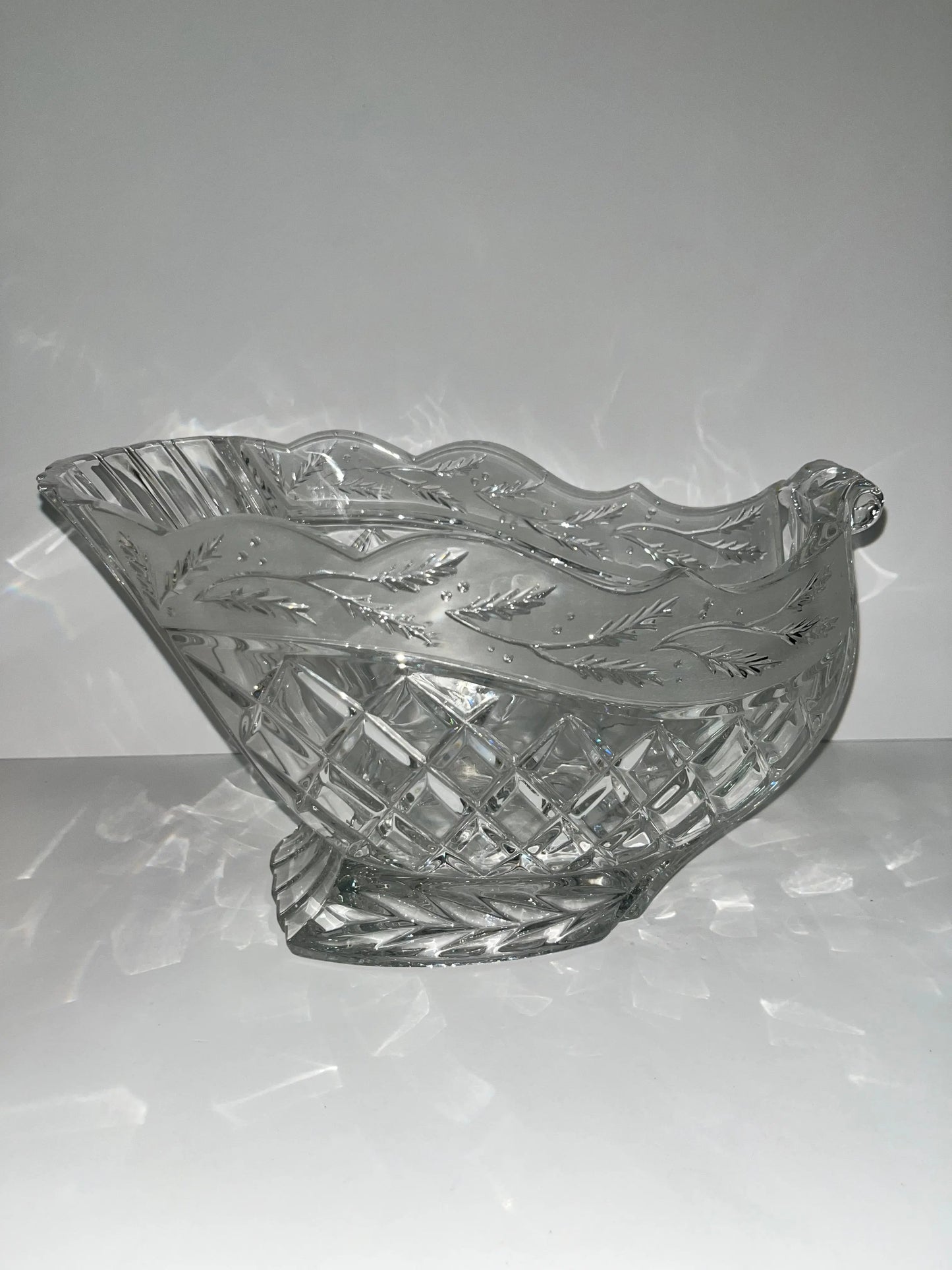 Waterford Marquis Holiday Sleigh Crystal Bowl - Finest Antique