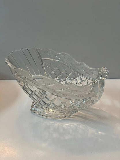 Waterford Marquis Holiday Sleigh Crystal Bowl - Finest Antique